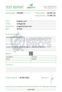 Longevity pros glp 1s 10mg coa