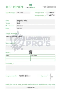 Longevity pros nad plus coa